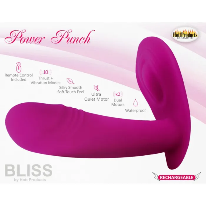 Vibrators Bliss Power Punch Thrusting Vibe Hott Products