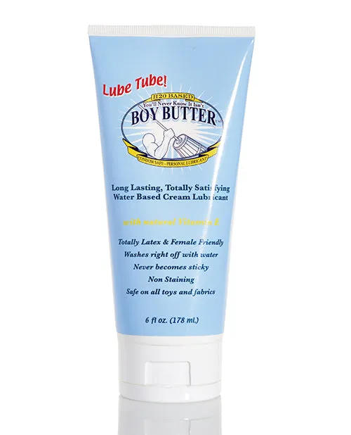 Vibrators Boy Butter Lubes LLC Boy Butter H2O Lube Tube 6 oz