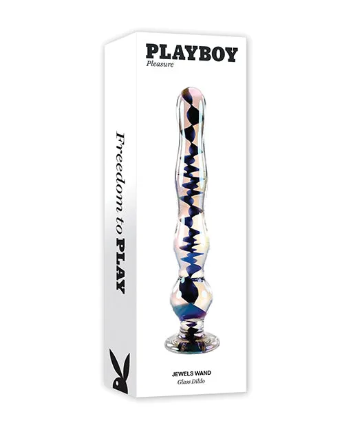 Vibrators Evolved Novelties INC Playboy Pleasure Jewels Wand Clear