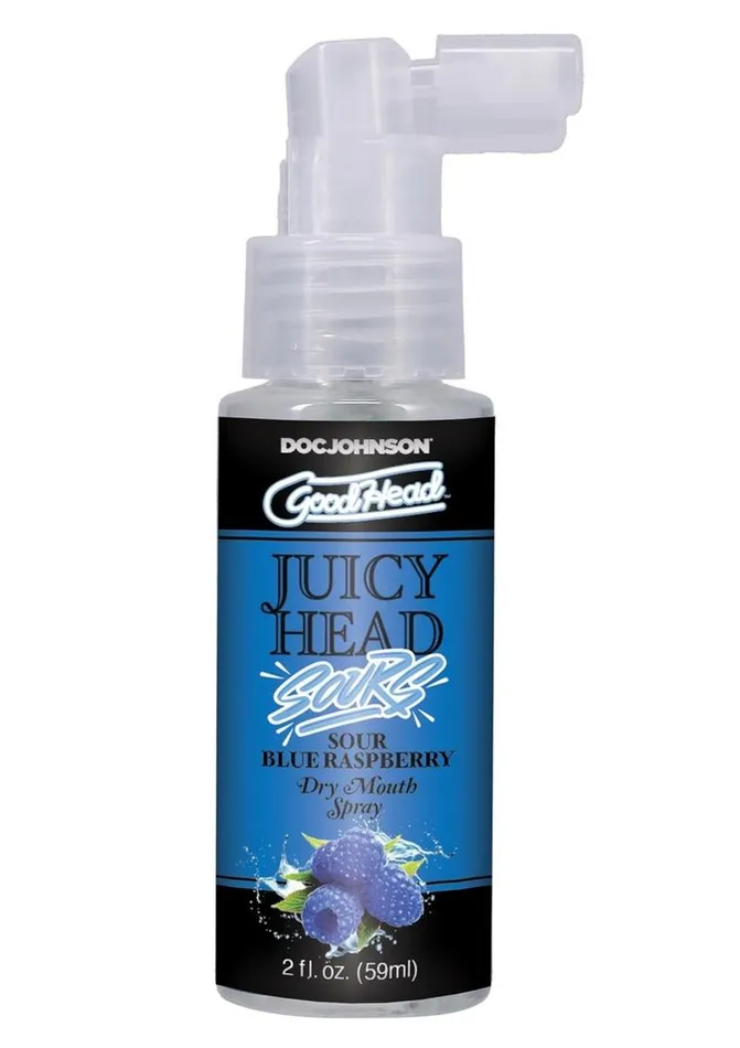 Vibrators GoodHead Goodhead Juicy Head Dry Mouth Spray Sour Blue Raspberry