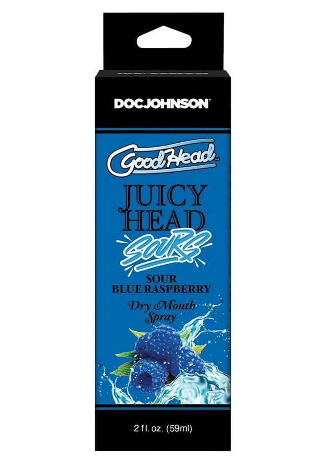 Vibrators GoodHead Goodhead Juicy Head Dry Mouth Spray Sour Blue Raspberry