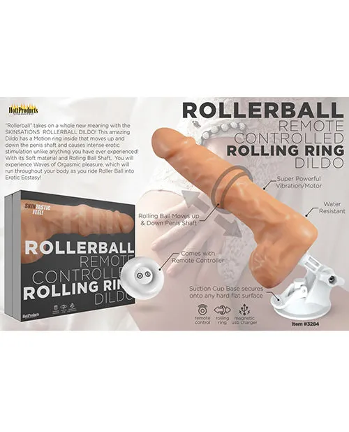 Vibrators Hott Products Rollerball Vibrating Dildo