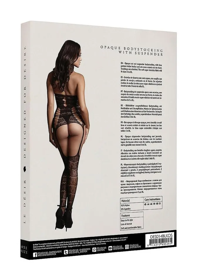 Vibrators Le Desir Le Desire Lace Suspender Bodystocking