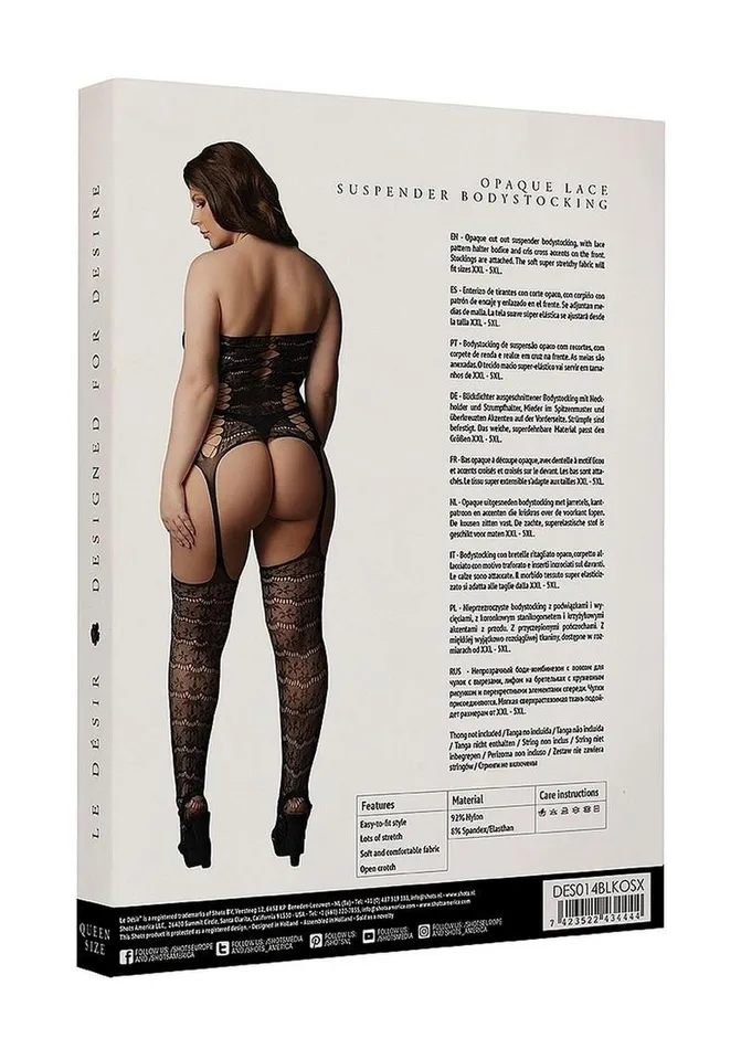 Vibrators Le Desir Le Desire Lace Suspender Bodystocking