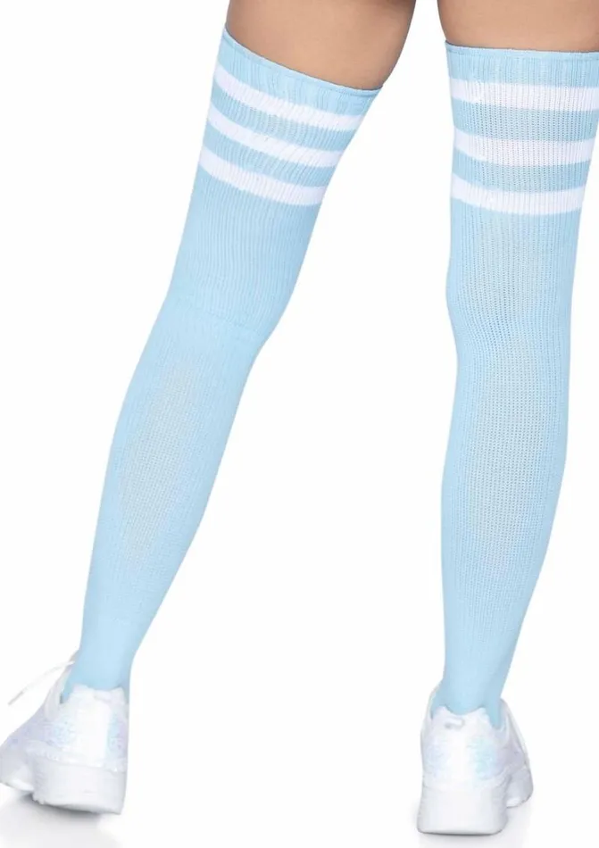 Vibrators Leg Avenue Leg Avenue Athlete Thigh High 3 Stripe Top