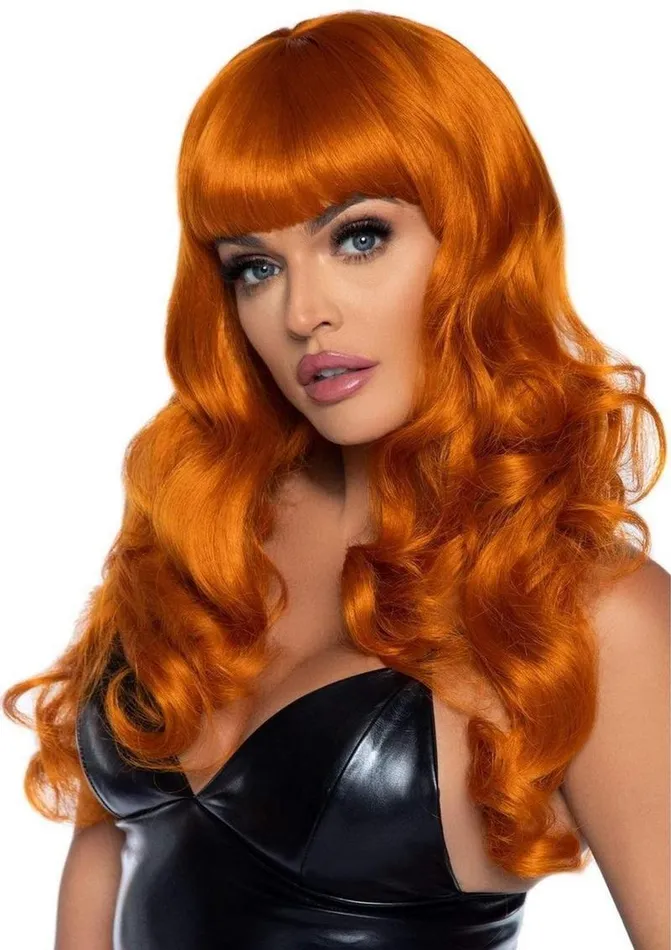 Vibrators Leg Avenue Leg Avenue Misfit Long Wavy Bang Wig One Size Ginger