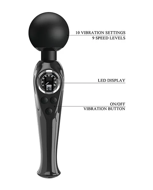 Vibrators Liaoyang Baile Health Care Produ Skylar LED Digital Display Wand Black