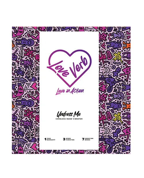 Vibrators Loveverb Love Verb Undress Me CopperInfused Wand Vibrator Lilac