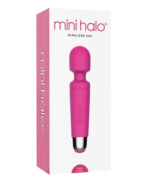 Vibrators Mini Halo Wireless 20X Wand Pink Thank Me Now INC