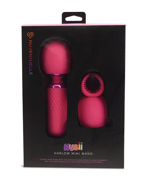 Vibrators Novel Creations Usa INC Nu Sensuelle Harlow Mini Wand Attachment Pink