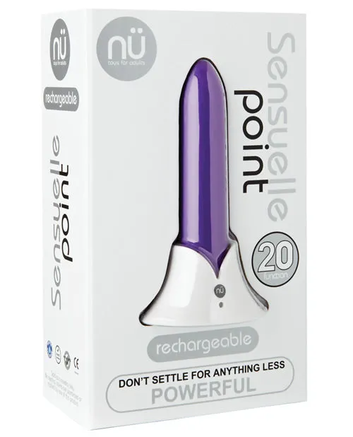 Vibrators Novel Creations Usa INC Nu Sensuelle Point Rechargeable Bullet Purple