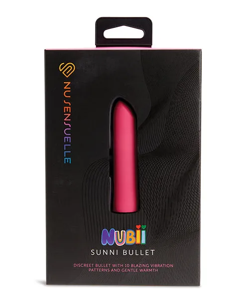 Vibrators Novel Creations Usa INC Nu Sensuelle Sunni Nubii Warming Bullet Pink