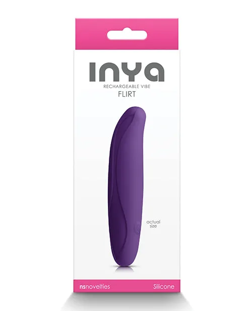 Vibrators Ns Novelties INC Inya Flirt Dark Purple