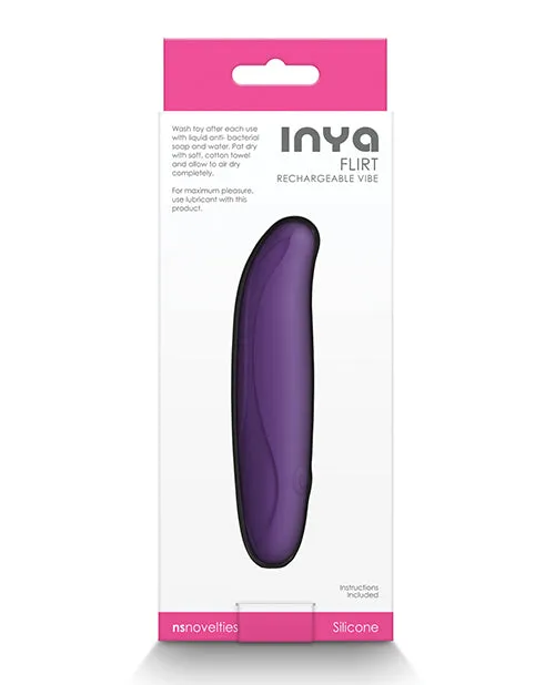 Vibrators Ns Novelties INC Inya Flirt Dark Purple