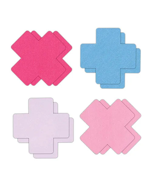 Vibrators Ns Novelties INC Pretty Pasties Cross II Assorted 4 Pair