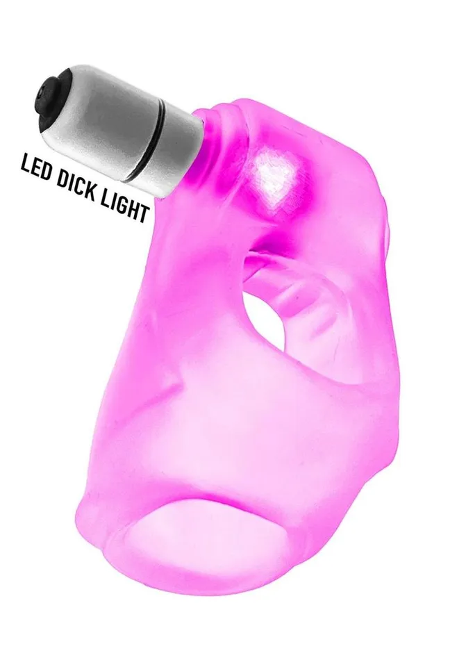 Vibrators Oxballs Glowsling Cocksling Led Pink Ice