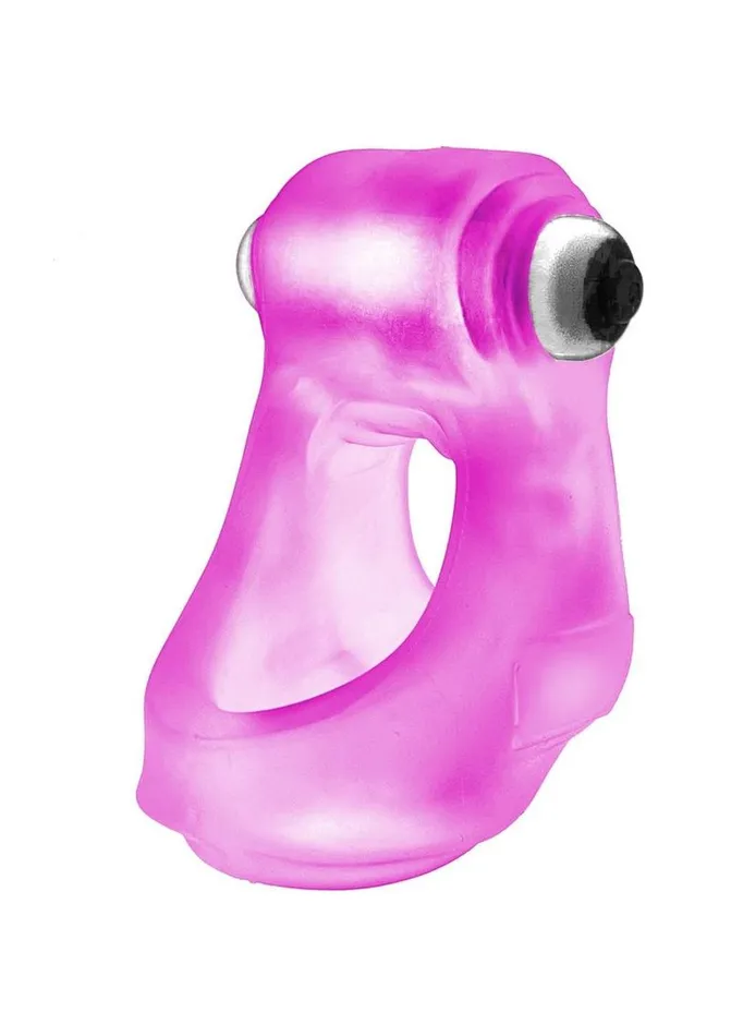 Vibrators Oxballs Glowsling Cocksling Led Pink Ice