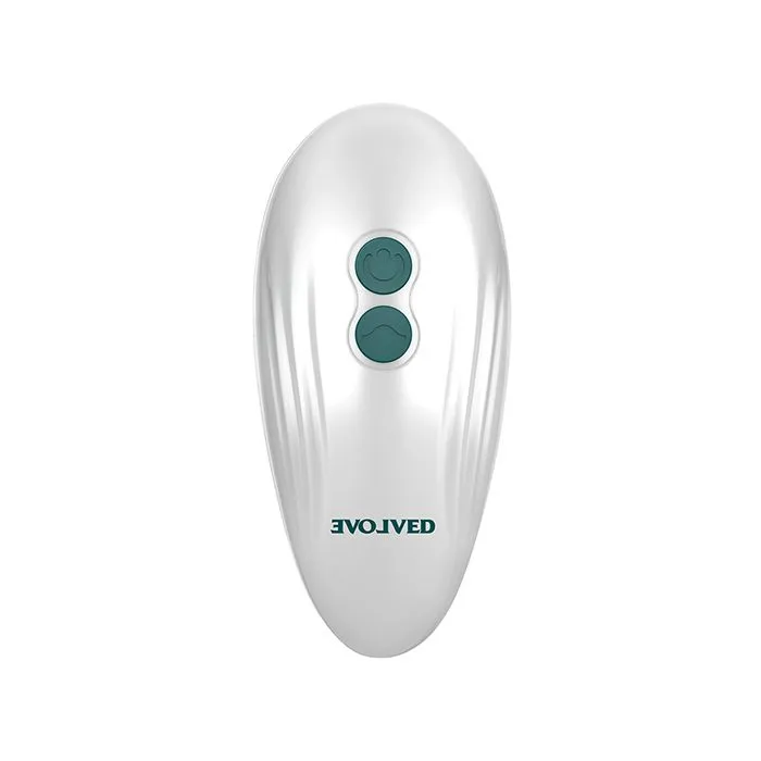 Vibrators Palm Pleasure Thumping Vibrator Teal Evolved Novelties INC