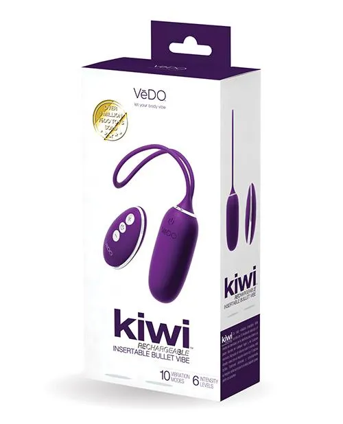 Vibrators Savvy Co Vedo Kiwi Rechargeable Insertable Bullet Vibe