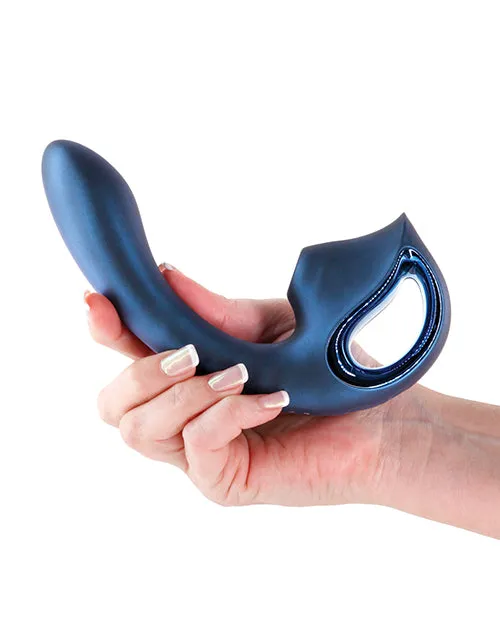 Vibrators Seduction Kaia Gspot Vibrator Metallic Blue Ns Novelties INC