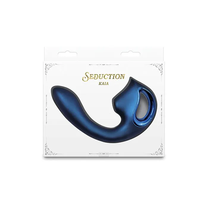 Vibrators Seduction Kaia Gspot Vibrator Metallic Blue Ns Novelties INC