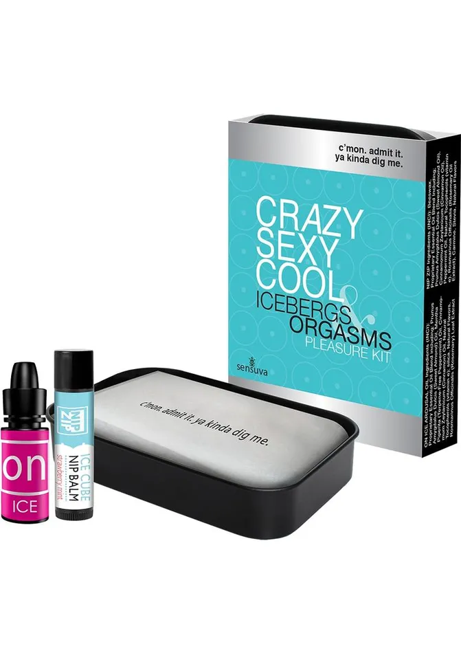 Vibrators Sensuva Pleasure Kits Crazy Sexy Cool Icebergs and Orgasms Pleasure Kit