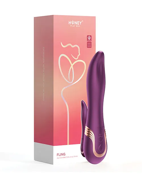 Vibrators Uc Global Trade INChoney Play B Fling Clit Licking Vibrator Purple