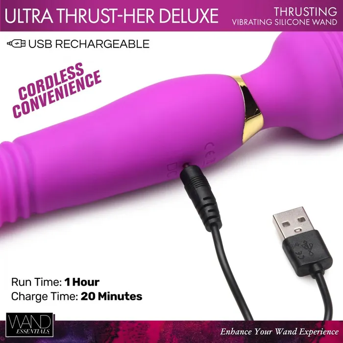 Vibrators XR Brand Wand Essentials Ultra ThrustHer Deluxe Wand