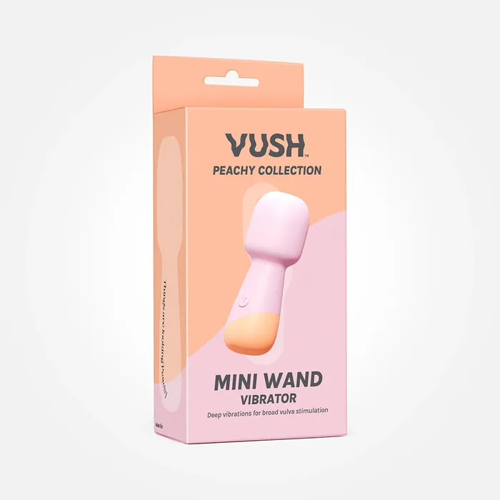 VUSH VUSH Peachy Mini Wand Vibrator Female Sex Toys