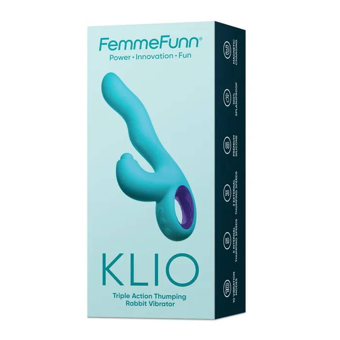 Vvole Vibrators Femme Funn Klio Triple Action Rabbit Turquoise