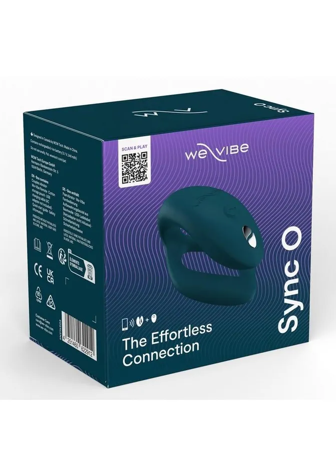 WeVibe Sync O Rechargeable Silicone Couples Vibrator with Remote Control Velvet WeVibe Female Sex Toys