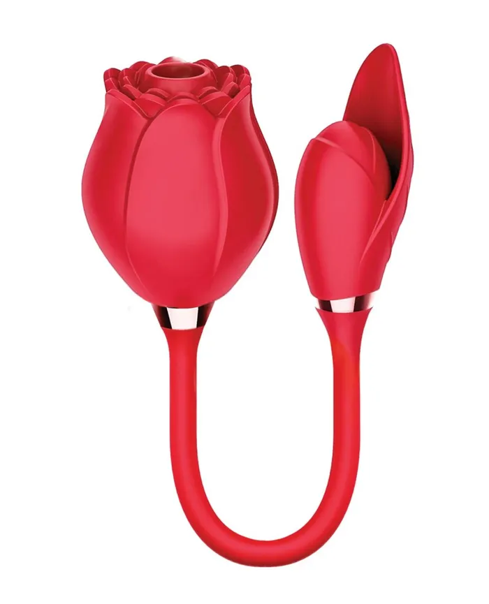 Wild Rose Suction Bullet Vibrator Red Icon Brands INC Vibrators