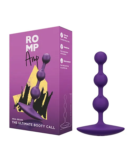 Wow Tech ROMP Amp Flexible Anal Beads Violet Male Sex Toys