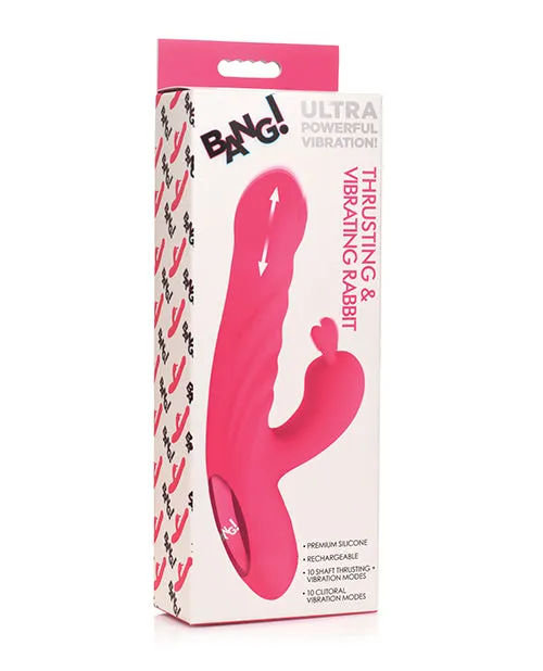 Xr LLC Vibrators Bang 10X Thrusting Vibrating Rabbit Pink