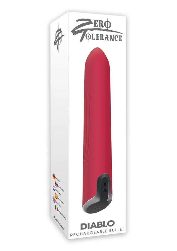 Zero Tolerance Female Sex Toys Zero Tolerance Diablo Rechargeable Silicone Bullet