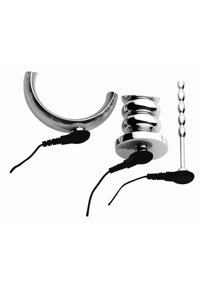 Zeus Electrosex Anal Zeus Electrosex Deluxe Voltaic For Him Stainless Steel EStim Kit