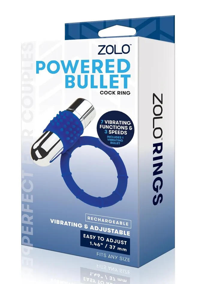 Zolo Male Sex Toys ZOLO Rechargeable Vibrating Silicone Cock Ring