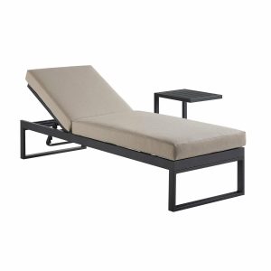 Albany Aluminum Sun Lounger, Taupe Garden