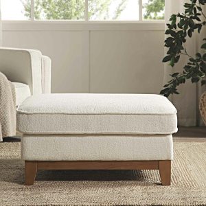 Dipley Beige Boucle Fabric Storage Footstool Footstools