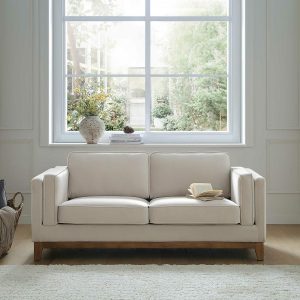 Dipley Champagne Velvet Sofa, 2-Seater Sofas