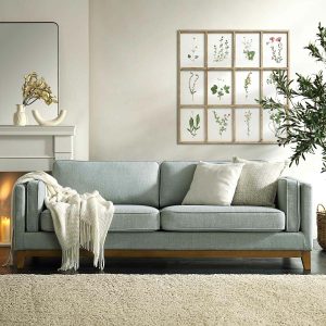 Dipley Sage Fabric Sofa, 3-Seater Sofas