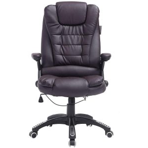 Executive Recline High Back Extra Padded Office Chair, Mo17 Brown Desk Chairs