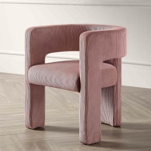 Greenwich Dusty Pink Corduroy Dining Chair Dining