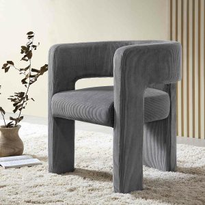 Greenwich Gray Corduroy Dining Chair Dining