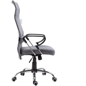 High Back Mesh Fabric Swivel Office Chair, Mo57 Grey Desk Chairs