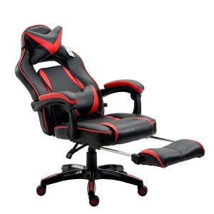 High Back Recliner Gaming Swivel Chair With Footrest Desk Chairs