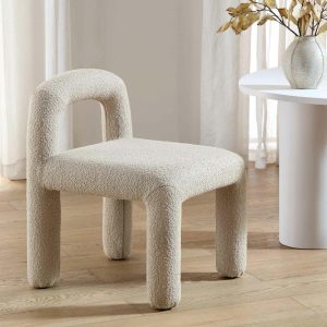 Libby Light Taupe Boucle Dining Chair Boucle Dining Chairs