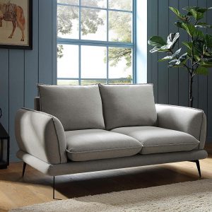 Obriel Grey Marl Fabric Sofa, 2-Seater Sofas