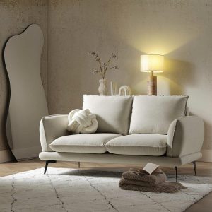 Obriel Oatmeal Fabric Sofa, 2-Seater Sofas