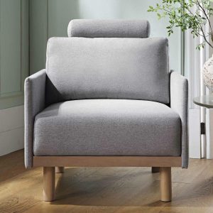 Timber Grey Marl Fabric Armchair Sofas